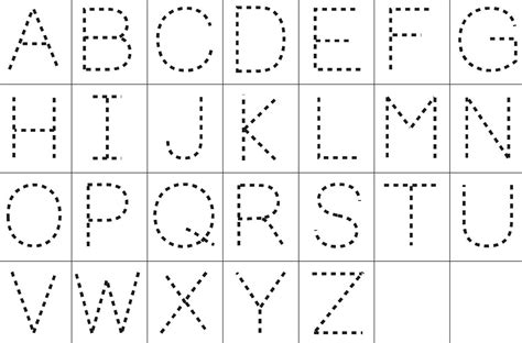 Printable Dotted Letters