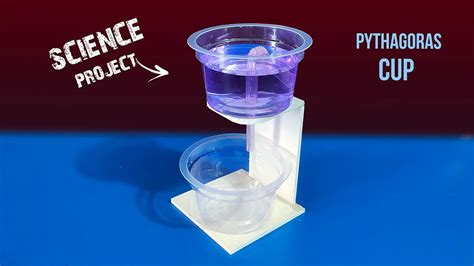 How To Make Pythagoras Cup Diy Siphon Effect Science Project Youtube