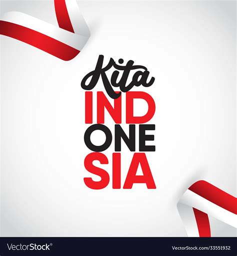 kita indonesia template design royalty  vector image