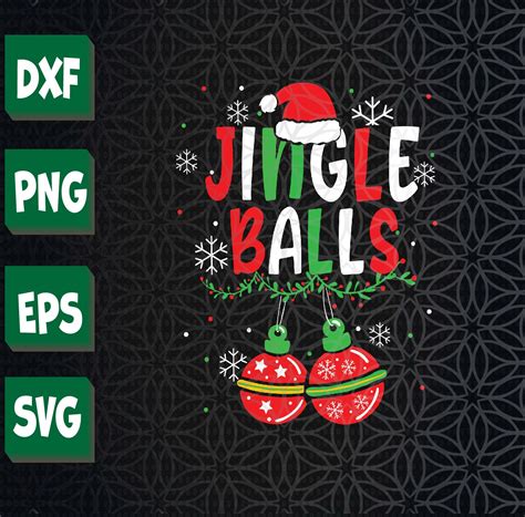 Jingle Balls Tinsel Tits Funny Matching Couple Chestnuts Svg Etsy