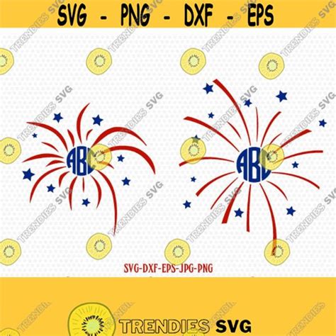 4th Of July Svg Fireworks Svg Patriotic Svg For Cricut Silhouette Cameo