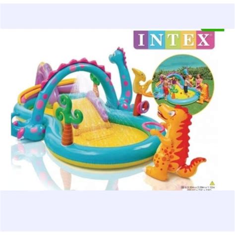 Piscina Infantil Inflável Playcenter Mundo dos Dinossauros 290 Litros