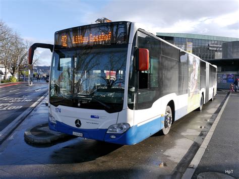 Vbl Mercedes Citaro Nr Lu Bei Den Bushaltestellen Vor Dem