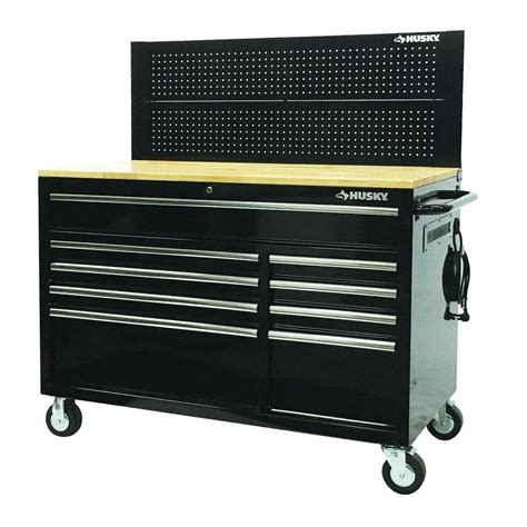 Husky In W X In D Standard Duty Drawer Mobile Workbench