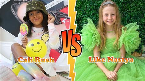 Like Nastya VS Cali Rush The Rush Fam Transformation New Stars From