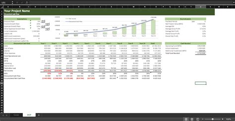 Discounted Cash Flow Model Dcf Excel Model Eloquens