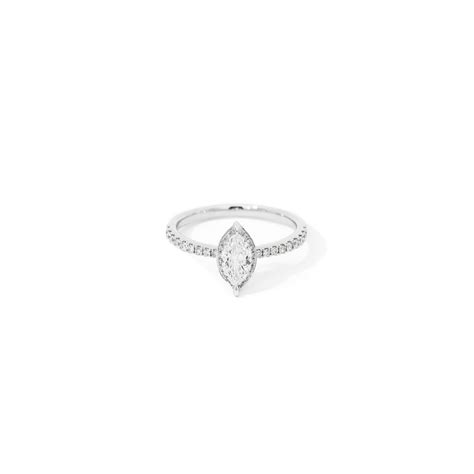 Marquise Diamond Halo Ring – EIRIN Jewelry