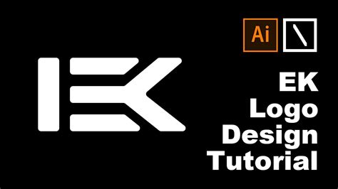 EK Logo Design Adobe Illustrator Tutorial YouTube