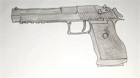 Desert Eagle Gun Drawing