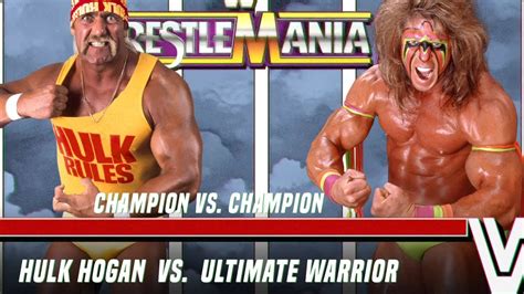 Rematches Hulk Hogan Vs Ultimate Warrior Wrestlemania Youtube