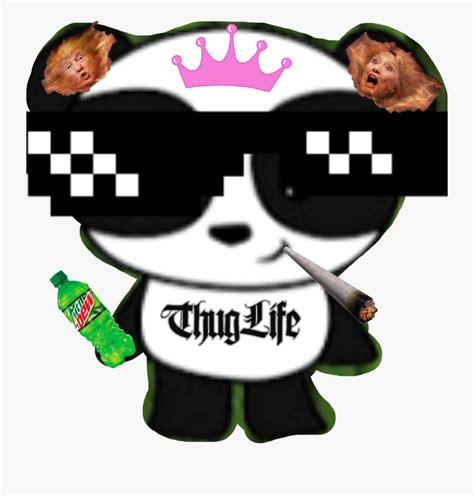 Thug Panda Life Yo Mama Scp Free Transparent Clipart Clipartkey