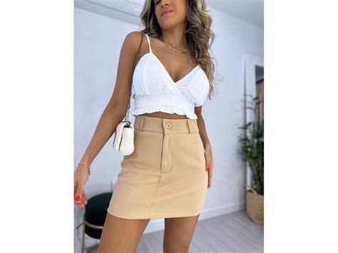 Saia Alfaiataria Lyssa Nude SUBLIME