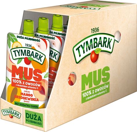 Tymbark Mus 100 Owoce MANGO BRZOSKWINIA 10 X 200g 11547757294 Allegro Pl