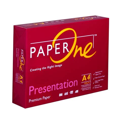 Paper One Copy Paper A4影印紙 白色100g1包 卓藝冲印