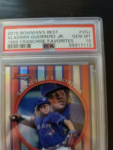 2019 Bowman S Best 1999 Franchise Favorites Vladimir Guerrero Jr Rc