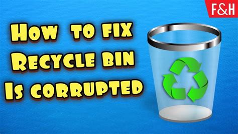 How To Fix Recycle Bin Is Corrupted Windows 10 In 2020 YouTube