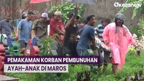 Suasana Haru Warnai Pemakaman Korban Pembunuhan Ayah Anak Di Maros