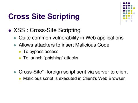 Ppt Sql Injection Cross Site Scripting Powerpoint Presentation Free