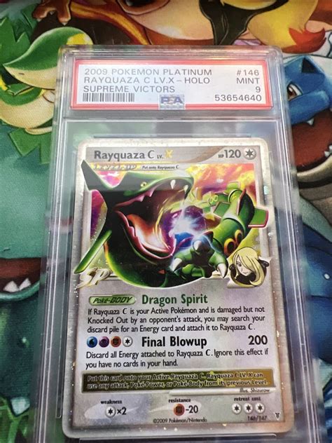 RAYQUAZA LV X HOLO 146 147 PLATINUM SUPREME VICTORS SET COLLECTION PSA