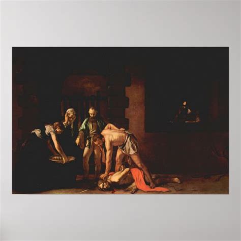 Caravaggio-The beheading of John the Baptist Poster | Zazzle