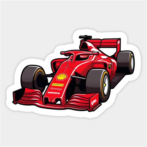 Formula 1 Car Sticker Red Sticker Drucken Formel 1 Sticken