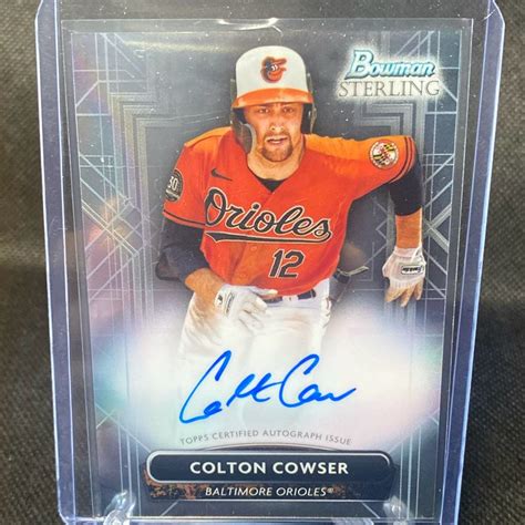 Colton Cowser Baltimore Orioles 2022 Bowman Sterling Autograph