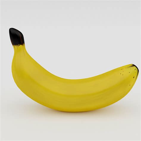 D Model D Banana Model Vr Ar Low Poly Cgtrader