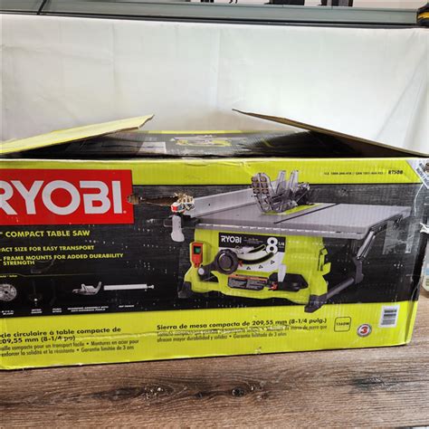 As Is Ryobi In Compact Portable Corded Jobsite Table Saw