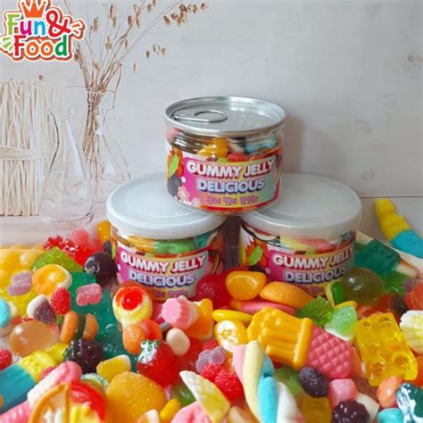 Jual PERMEN GUMMY JELLY DELICIOUS JELLY KOREA FANCY MIX PERMEN LUNAK