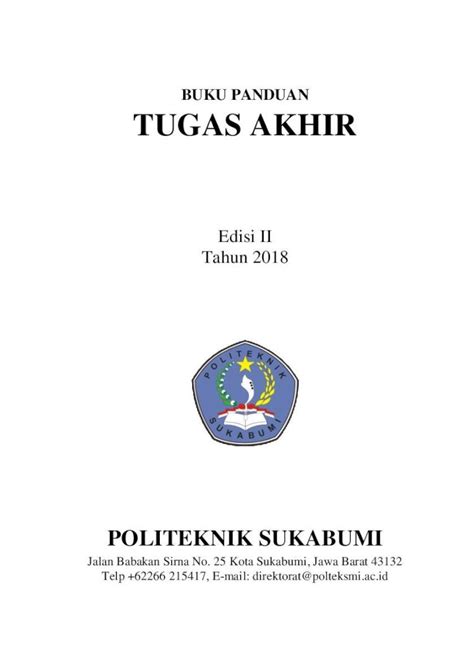 PDF BUKU PANDUAN TUGAS AKHIR Polteksmi Ac Id 2021 1 7 1 1