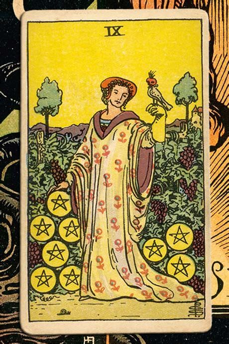 9 Of Pentacles Detailed Meanings For Every Situation ⚜️ Cardarium ⚜️