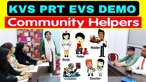 Kvs Prt Demo Evs Demo On Our Helpers L Prt Teacher Demo Lesson L