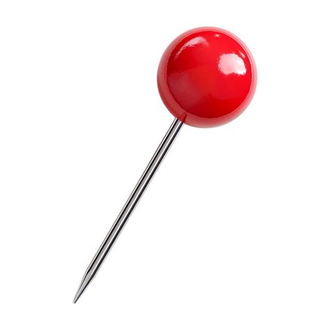 Red Pin On Transparent Background 46934461 Png