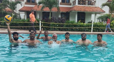 Bjp Mla Siddu Savadi Enjoys Dip In Goa Resort Pool As Karnataka Reels