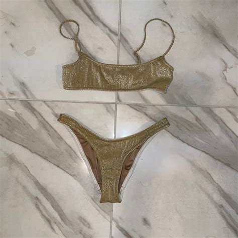 Triangl Swimwear Swim Triangl Mica Bikini In Gold Poshmark