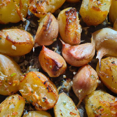 Delicious Roasted Potatoes And Garlic