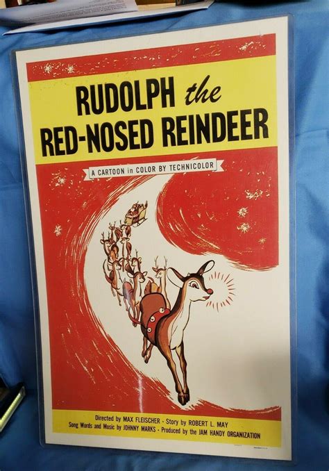 Rudolph The Red Nosed Reindeer 1948 Max Fleischer Paul Wing Christmas Poster 3893697337