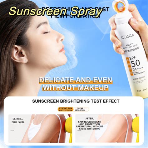 Whitening Sunscreen Spray Sunblock Spf50 Pa 150ml Uv Protection