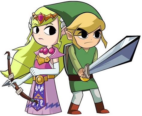 Toon Link And Toon Zelda By Greatlucario On Deviantart Zelda Zelda