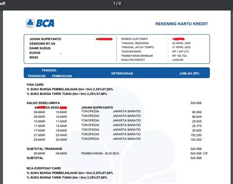 Cara Cek Pembayaran Kartu Kredit Bca Lengkap Mutaeasy