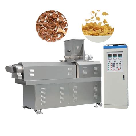 Multifunction Corn Flakes Manufacturing Machines Extruder Breakfast