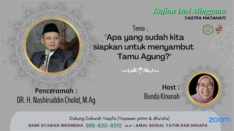 Apa Yang Sudah Kita Siapkan Untuk Menyambut Tamu Agung Dr H