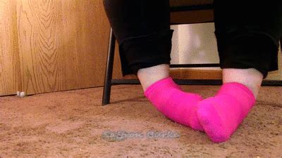 Hot Pink Ankle Socks Saffron Features Fetishes N Fapping Clips Sale