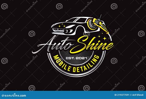 Auto Detailing Logo Vector. Car Wash Emblem Logo Design. Best For Auto ...