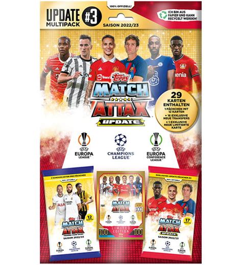 Topps Champions League Match Attax 202223 Update Multipack 3