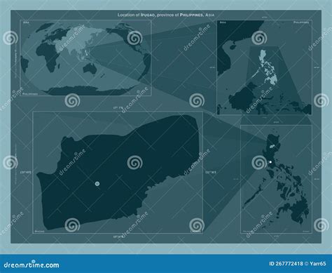 Ifugao Philippines Described Location Diagram Stock Illustration