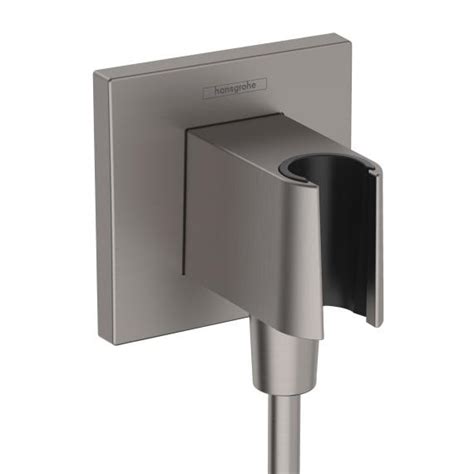 Hansgrohe Fixfit Porter E Shower Bracket With Hose Connection Brushed