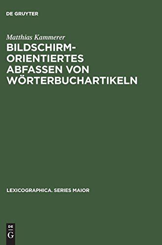 Bildschirmorientiertes Abfassen Von Woerterbuchartikeln 読書メーター