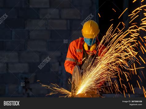 Working Metal Grinding Image And Photo Free Trial Bigstock