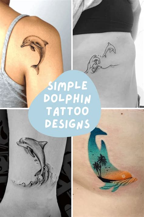 73 Simple Dolphin Tattoo Designs For Females Tattooglee In 2022